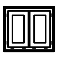 Casement window icon