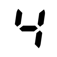 Seven-segment display 4 icon