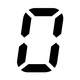 Seven-segment display 0